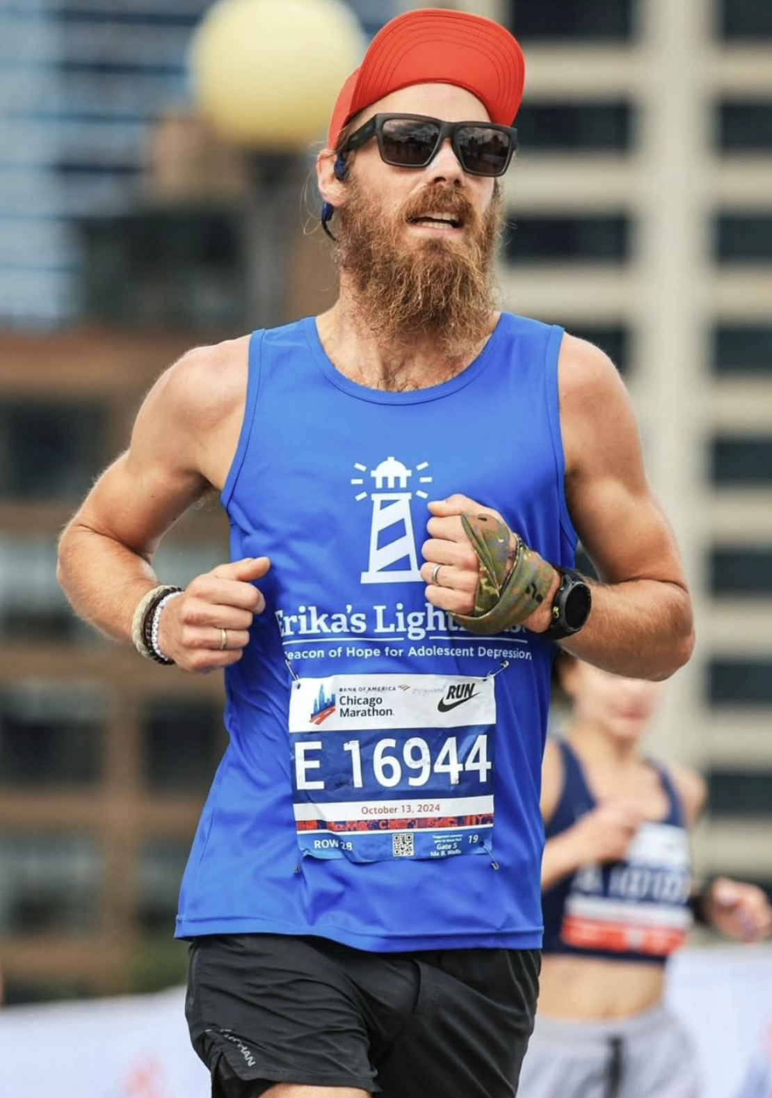 Dave racing Chicago Marathon